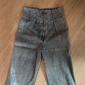 Nasty gal corset high waist jeans